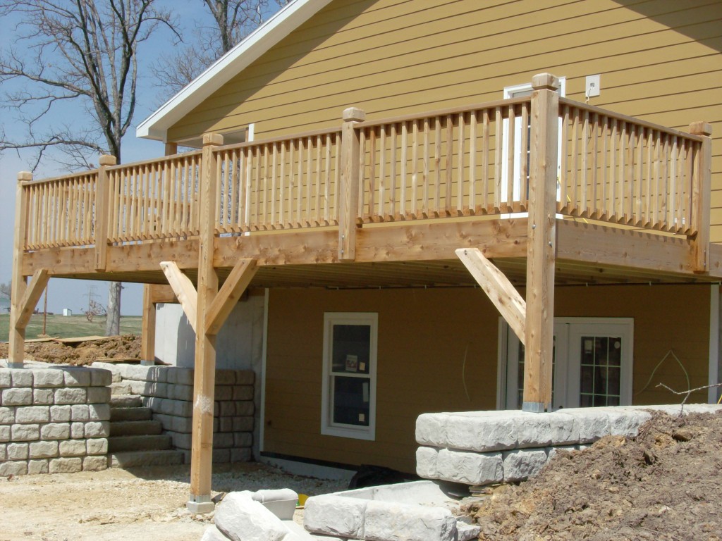 Cedar Deck Build and Siding Installation STL Siding Pros (636)7349299 STL Siding Pros