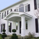 James Hardie Siding and Portico Build, Chesterfield MO, Arctic White