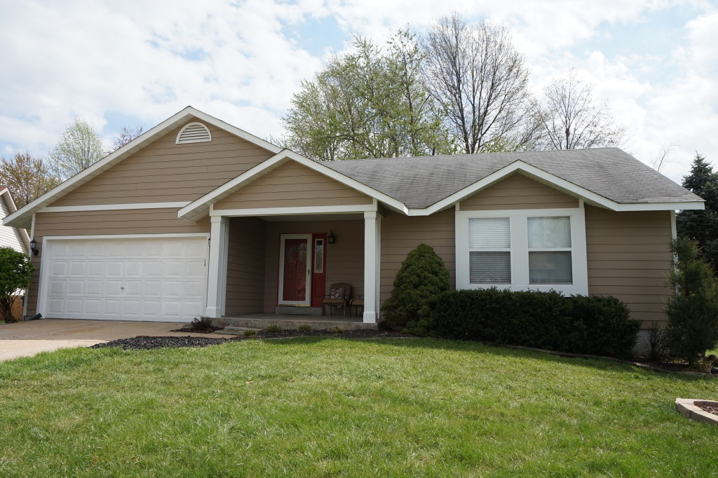 James Hardie Siding in Khaki Brown, Arctic White James Hardie Trim